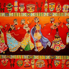 Схема вышивки «африканские мотивы»