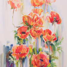 Схема вышивки «czerwone maki»