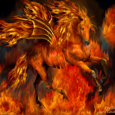 Схема вышивки «В огне»