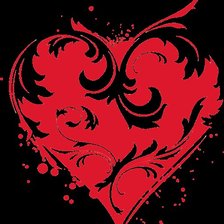 Схема вышивки «сердце»