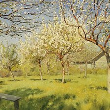 Схема вышивки «цветущие яблони»