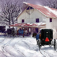 Схема вышивки «Зима»