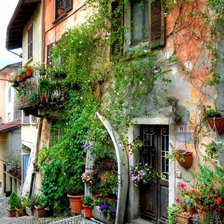 Схема вышивки «Улица»