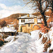 Схема вышивки «Янко Янев - Български къщи»