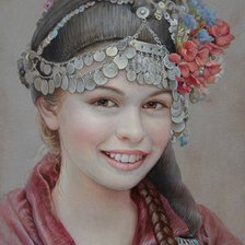 Схема вышивки «Мария Илиева - Българско момиче»