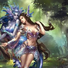 Схема вышивки «девушка фэнтези»