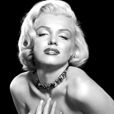 Схема вышивки «Мерлин Монро»