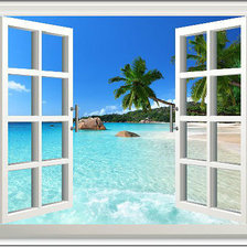 Схема вышивки «открытое окно»