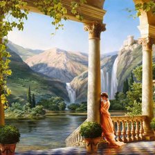 Схема вышивки «Водопад2»