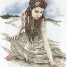 Схема вышивки «Девушка»