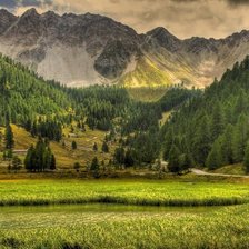 Схема вышивки «Пейзаж»