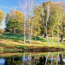 Схема вышивки «Осенний пейзаж»