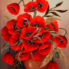 Схема вышивки «ყაყაჩო»