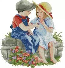 Схема вышивки «babys»