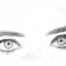 Схема вышивки «Взгляд»