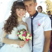 Схема вышивки «жених и невеста»