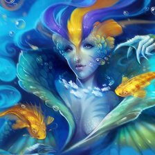 Схема вышивки «морская царица»