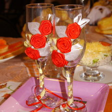 Схема вышивки «бокалы»