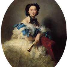 Схема вышивки «Франц Ксавер Винтерхальтер - графиня Варвара Мусина-Пушкина»