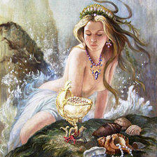 Схема вышивки «русалка»