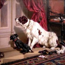 Схема вышивки «В ожидании хозяина»