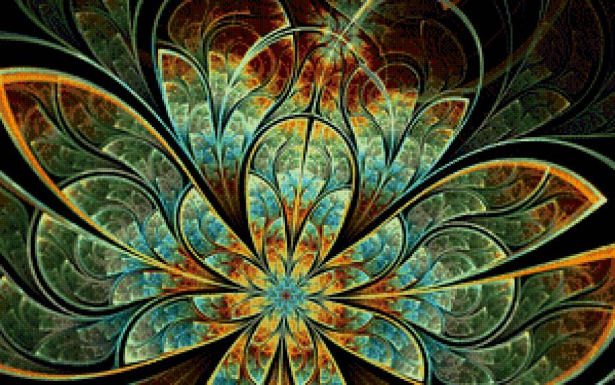 Цветок абстракция - абстракция, цветок - предпросмотр