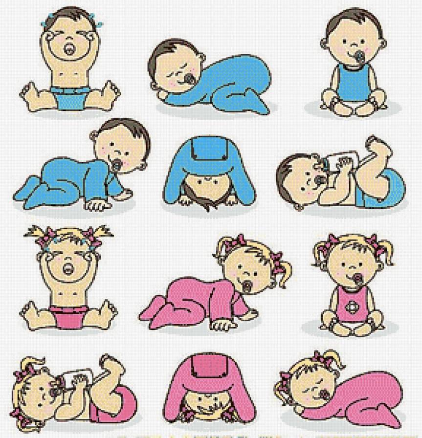 малыши - метрика, девочки, мальчики - предпросмотр