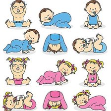 Схема вышивки «малыши»