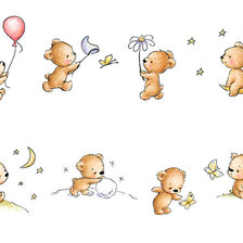 Схема вышивки «беби мишки»