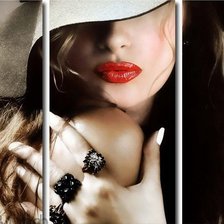 Схема вышивки «дева»