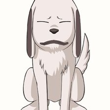 Схема вышивки «Пес Акамару»