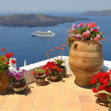 Схема вышивки «вид на море»