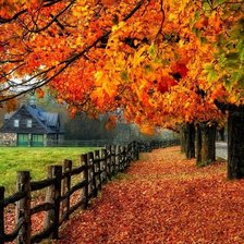 Схема вышивки «осень»