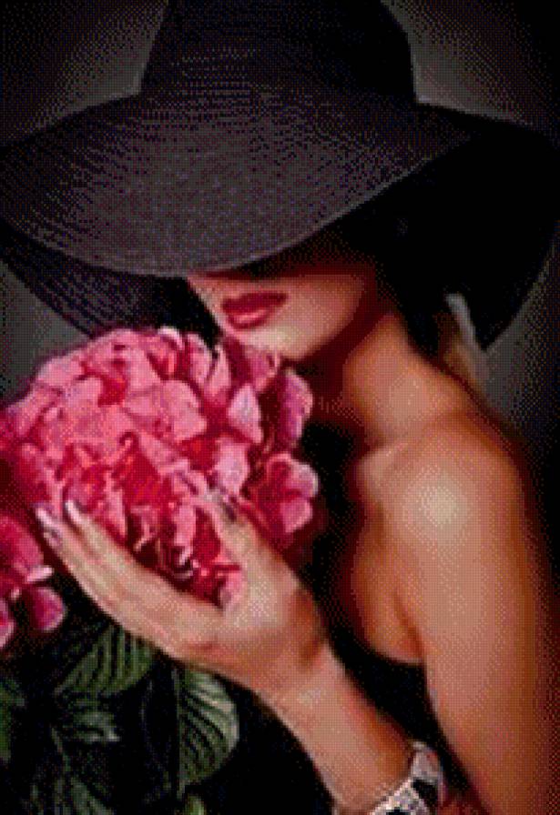 дама - девушка шляпа - предпросмотр