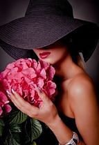 Схема вышивки «дама»