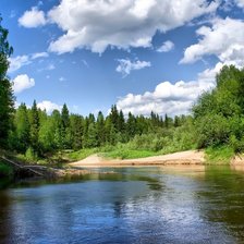 Схема вышивки «У реки»