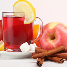 Схема вышивки «яблочный чай с корицей»