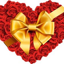 Схема вышивки «сердце из роз»