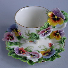 Схема вышивки «чайная пара»