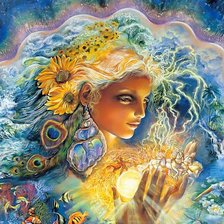 Схема вышивки «мысли девушки»