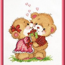 Схема вышивки «мишки»