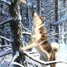 Схема вышивки «Охота с лайкой»