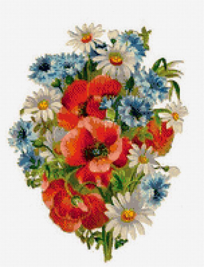 букетик - полевые цветы - предпросмотр