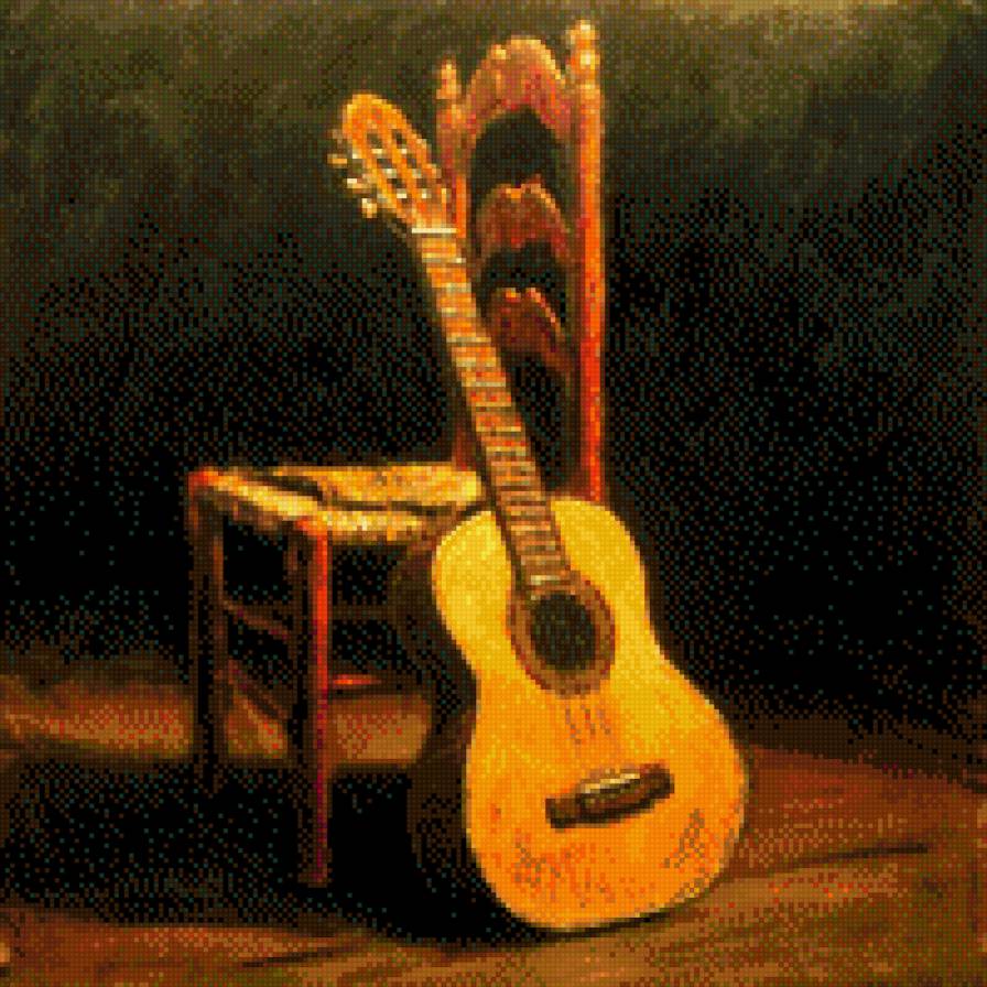 гитара - музыкальный инструмент, танго, танец - предпросмотр