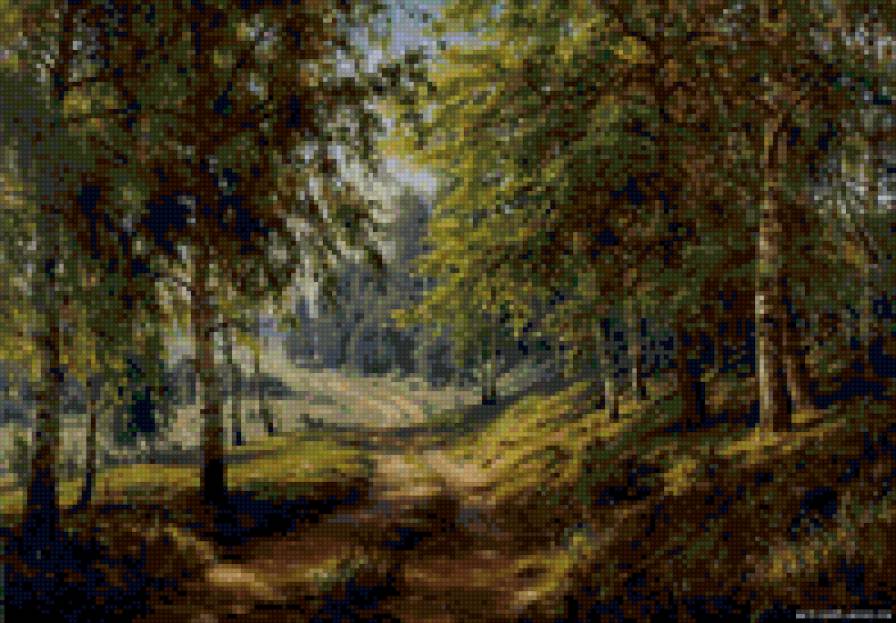 Березовый лес - пейзаж. природа. лето, лес, тропинка, березы - предпросмотр