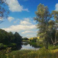 Схема вышивки «жаркий полдень»