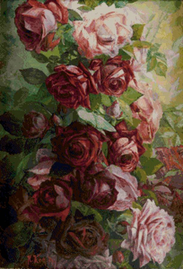 розы - букет, ветка, цветы, розы - предпросмотр