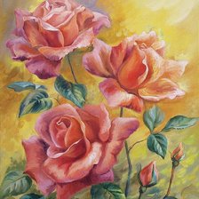 Схема вышивки «розы»