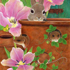 Схема вышивки «спрятались»