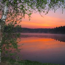 Схема вышивки «закат»